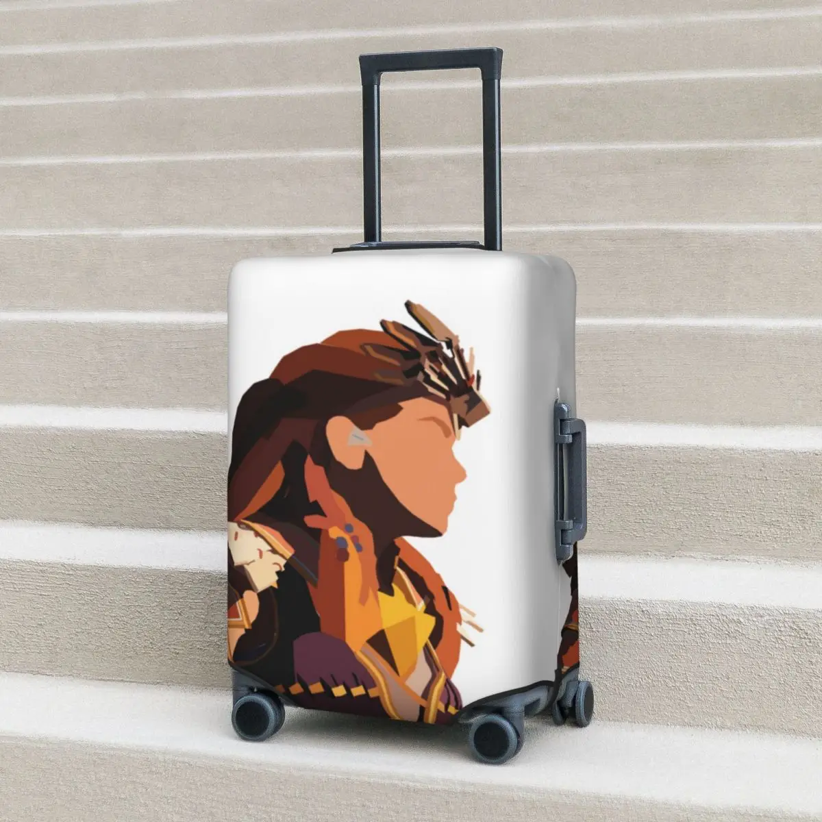 

Aloy Minimalist Suitcase Cover Horizon Forbidden West Cruise Trip Holiday Elastic Luggage Accesories Protector