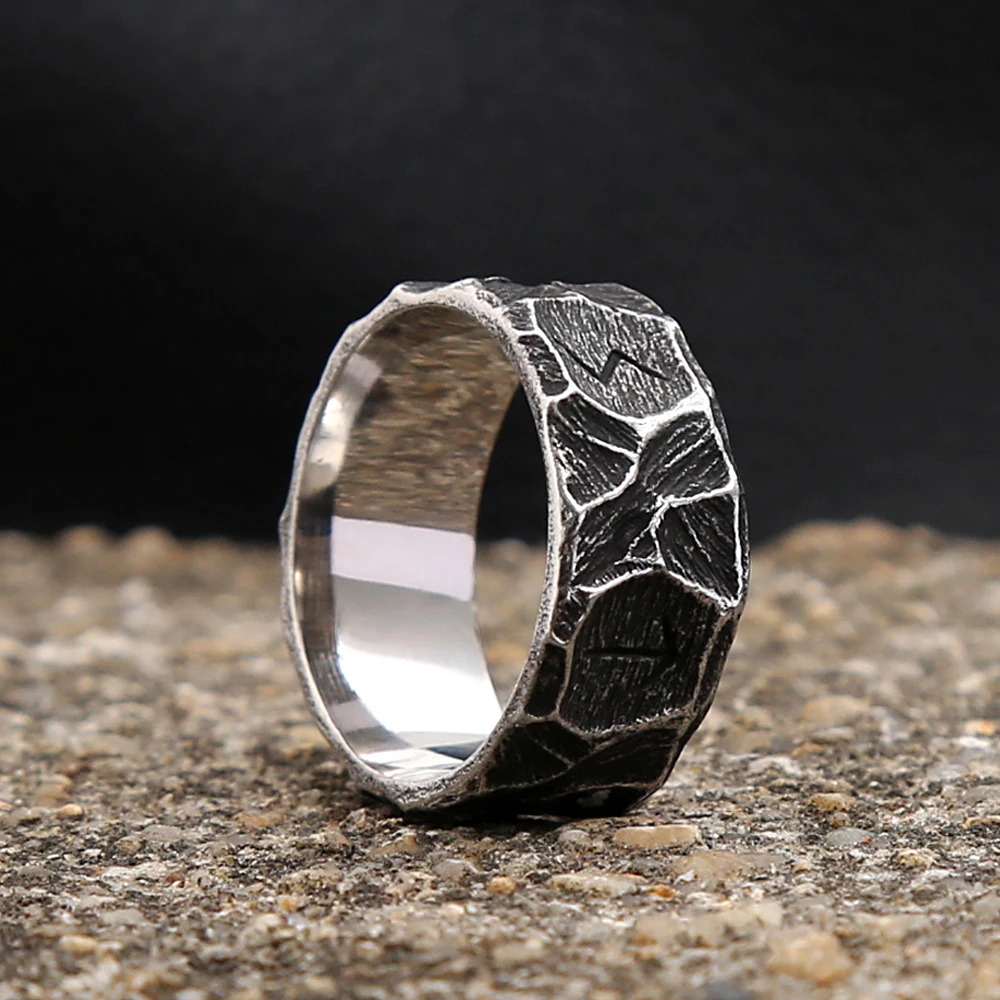 Vintage Nordic Vikings Rune Rings For Men Women Fashion Punk Biker Stainless Steel Amulet Ring Couple Gifts Jewelry Wholesale 
Vintage Nordic Vikings Rune Rings For Men Women Fashion Punk Biker Stainless Steel Amulet Ring Couple Gifts Jewelry Wholesale
