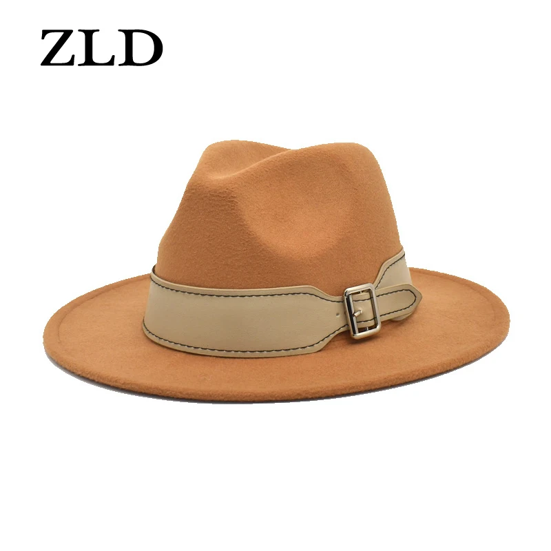 ZLD Unisex New Fashion British Style Women Fedora Hat New Men Big Brim Hats Vintage Jazz Cap Ladies Casual Popular Caps Unisex
ZLD Unisex New Fashion British Style Women Fedora Hat New Men Big Brim Hats Vintage Jazz Cap Ladies Casual Popular Caps Unisex