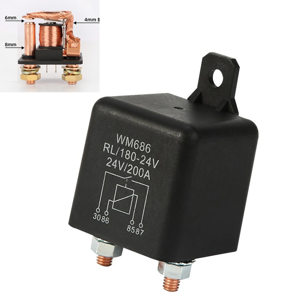 4Pin Over 200A 24V Dual Battery Isolator Relay Start On/Off Car Power Switch Automotive Control Unit Isolating Relay Replacement
4Pin Over 200A 24V Dual Battery Isolator Relay Start On/Off Car Power Switch Automotive Control Unit Isolating Relay Replacement