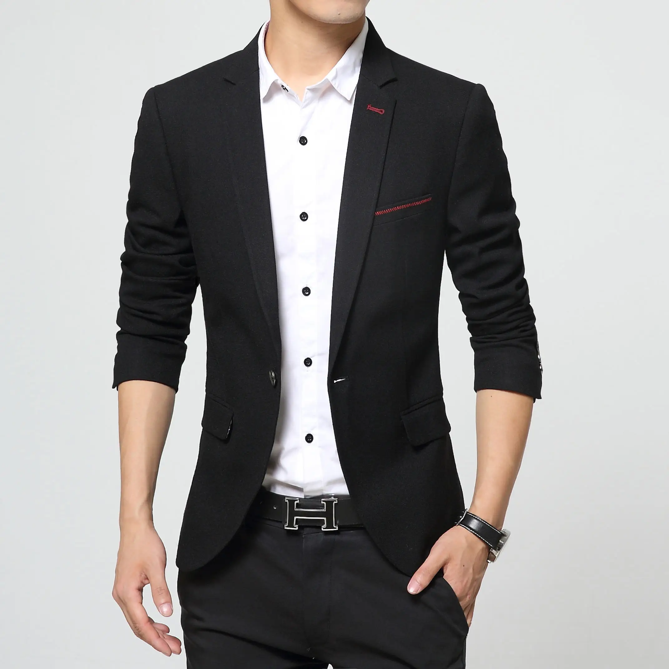 Boutique Men's Fashion Business Single Western Slim Formal Dress Gentleman Casual Handsome Comfortable Trend Dress Suit Jacket 
Boutique Men's Fashion Business Single Western Slim Formal Dress Gentleman Casual Handsome Comfortable Trend Dress Suit Jacket