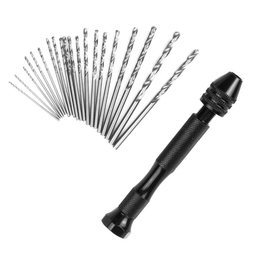 21Pcs Hand Drill Bits Set 0.3-1.6mm Head Alloy Steel Hand Spiral Pin Vise Drill Kit For Wood Resin Jewelry Acrylic Punching Tool
21Pcs Hand Drill Bits Set 0.3-1.6mm Head Alloy Steel Hand Spiral Pin Vise Drill Kit For Wood Resin Jewelry Acrylic Punching Tool