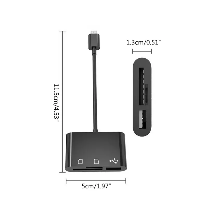 Многофункциональный кардридер Micro USB 583D 3 в 1, адаптер, поддержка карт Micro SD/TF для мобильного телефона, флэш-накопитель
Многофункциональный кардридер Micro USB 583D 3 в 1, адаптер, поддержка карт Micro SD/TF для мобильного телефона, флэш-накопитель