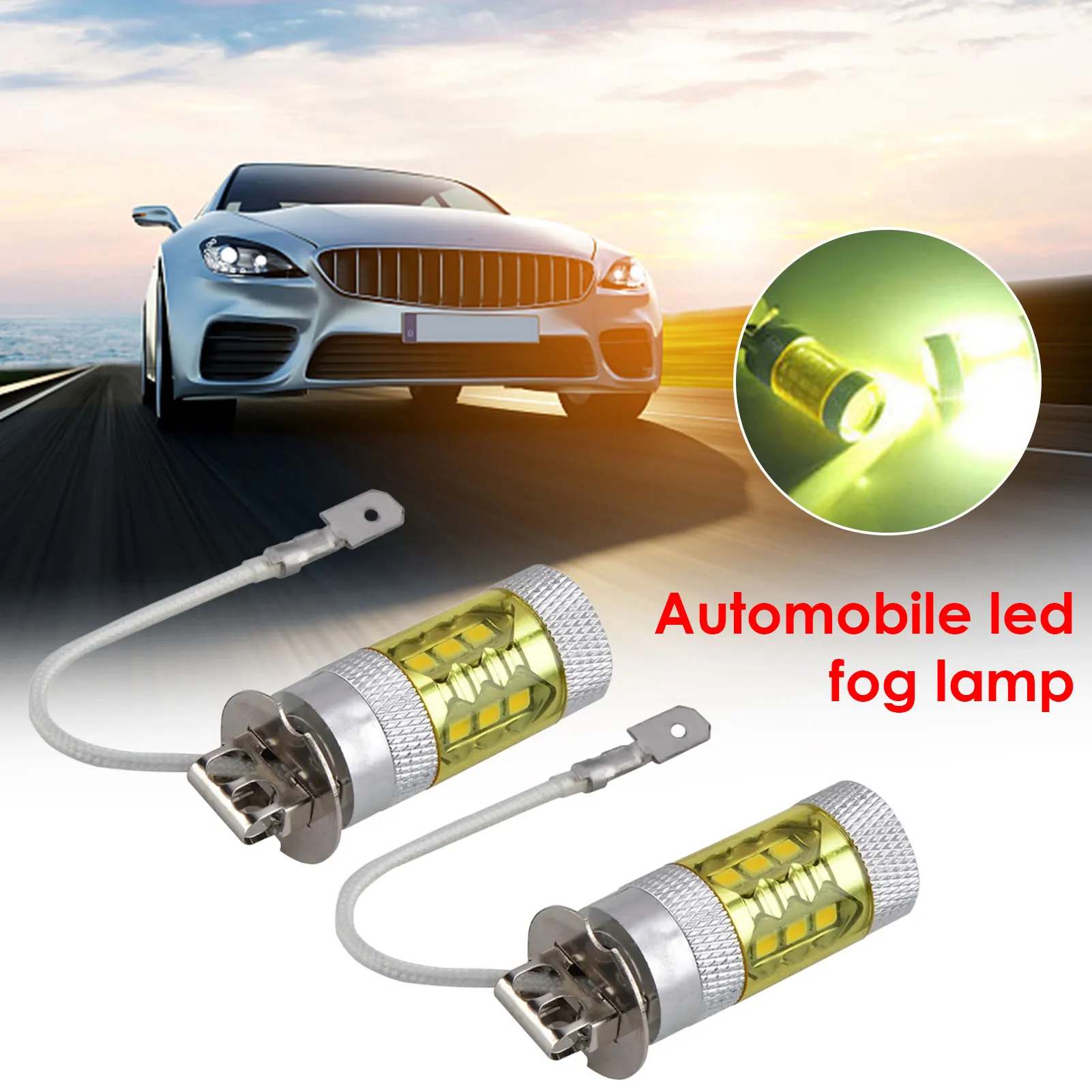 2pcs H3 80W LED Lamp Car Headlight Yellow White 16LED Car Fog Lights Bulb Auto Fog Light For Car Truck Motorcycle Accessories
2pcs H3 80W LED Lamp Car Headlight Yellow White 16LED Car Fog Lights Bulb Auto Fog Light For Car Truck Motorcycle Accessories