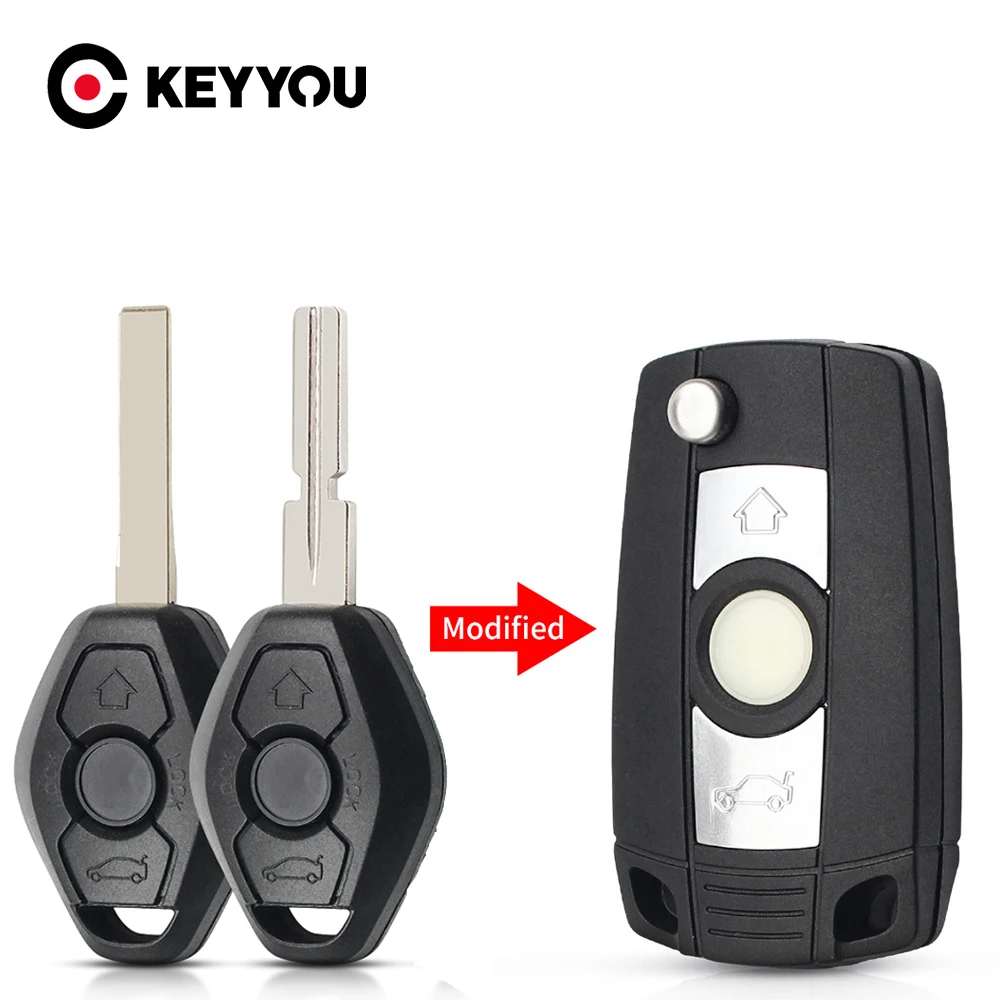 KEYYOU 3 Buttons Modified Folding Remote Key Shell Case for BMW E81 E46 E39 E63 E38 E83 E53 E36 E85 1 2 3 Series with HU92 Blade
KEYYOU 3 Buttons Modified Folding Remote Key Shell Case for BMW E81 E46 E39 E63 E38 E83 E53 E36 E85 1 2 3 Series with HU92 Blade