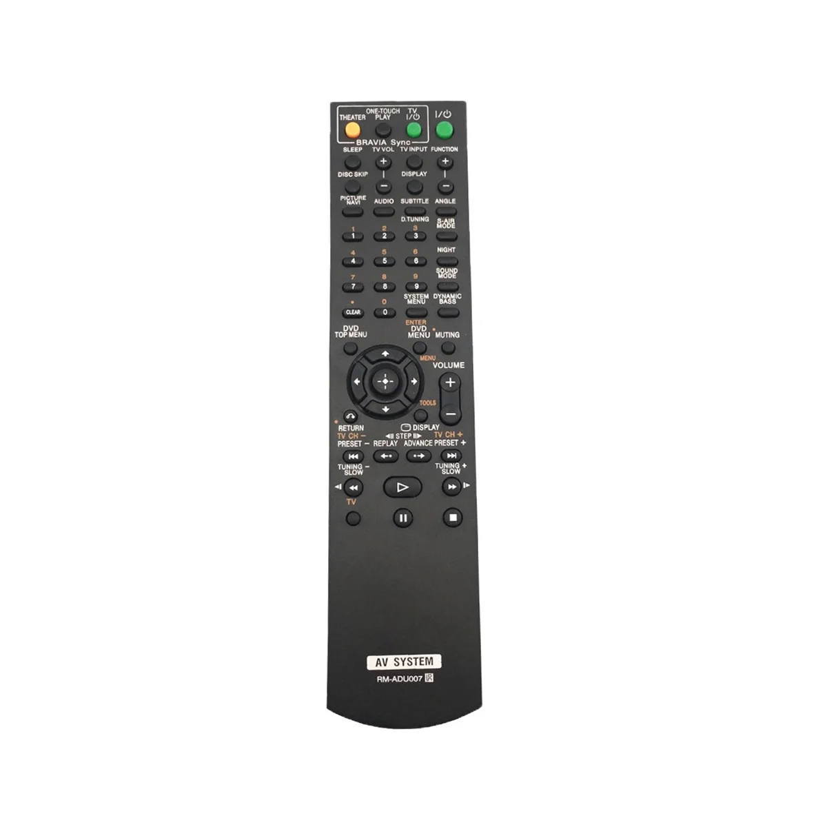 -ADU007 Remote Control for AV System HCD-HDX274 DAV-HDX277WC DAV-HDX589W DAV-HDX475 Remote Control
-ADU007 Remote Control for AV System HCD-HDX274 DAV-HDX277WC DAV-HDX589W DAV-HDX475 Remote Control