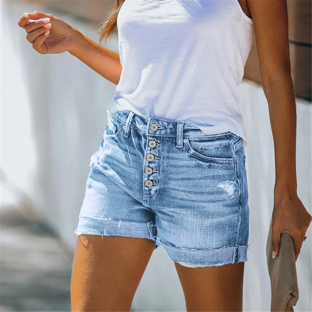 Fashion Denim Shorts 2022 Newest Women Short Jeans High Street Denim Shorts Ripped High Waist Straight Summer Pants
Fashion Denim Shorts 2022 Newest Women Short Jeans High Street Denim Shorts Ripped High Waist Straight Summer Pants
