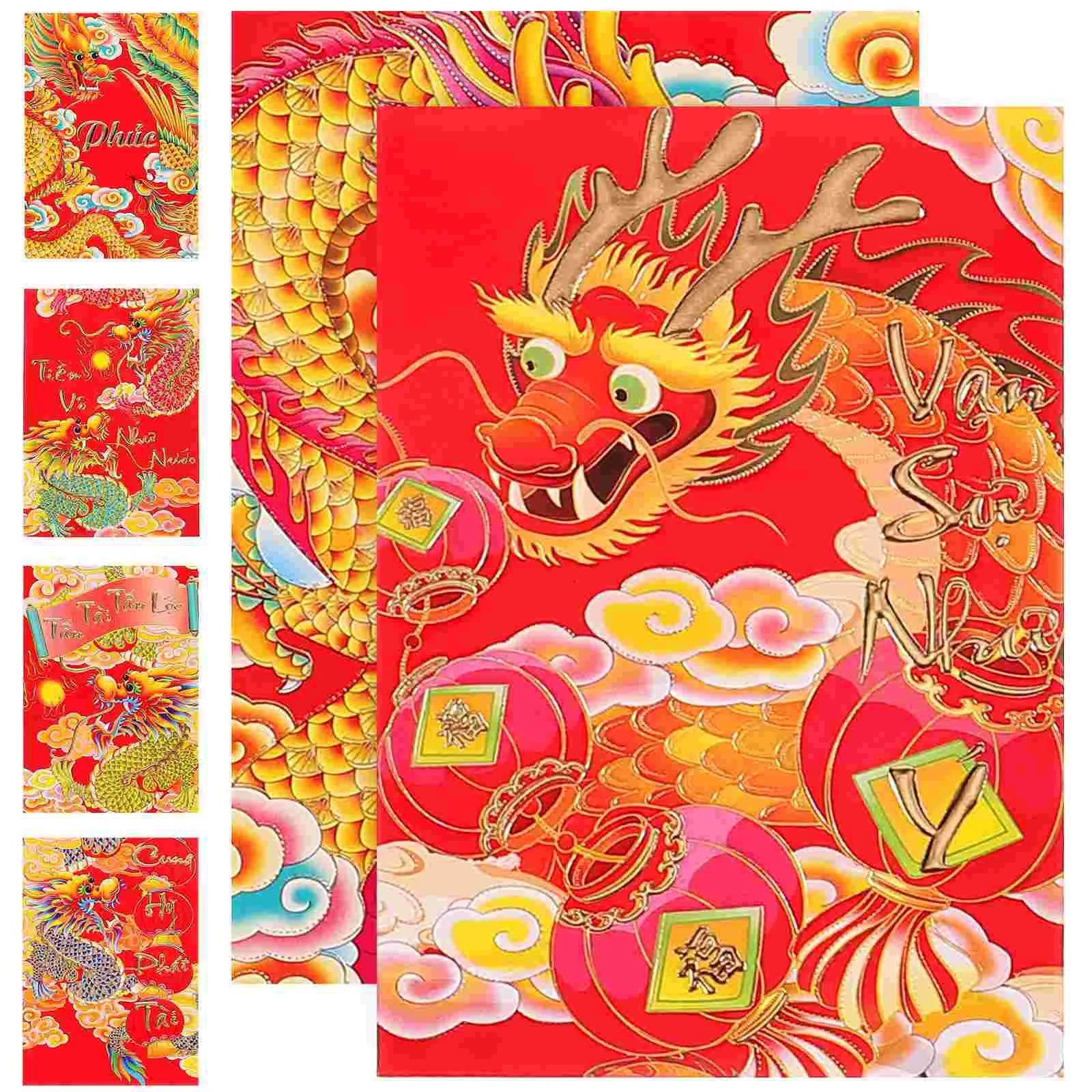 Red Money Pocket New Year Envelope Cute Envelopes Paper Traditional Dragon Pattern
Red Money Pocket New Year Envelope Cute Envelopes Paper Traditional Dragon Pattern