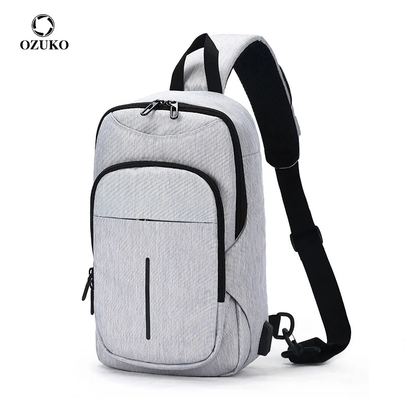 OZUKO Fashion Crossbody Shoulder Bags Men's Chest Bags USB Charging 9.7" iPad Messenger Bag Teenager Water Repellent Travel Bags
OZUKO Fashion Crossbody Shoulder Bags Men's Chest Bags USB Charging 9.7" iPad Messenger Bag Teenager Water Repellent Travel Bags