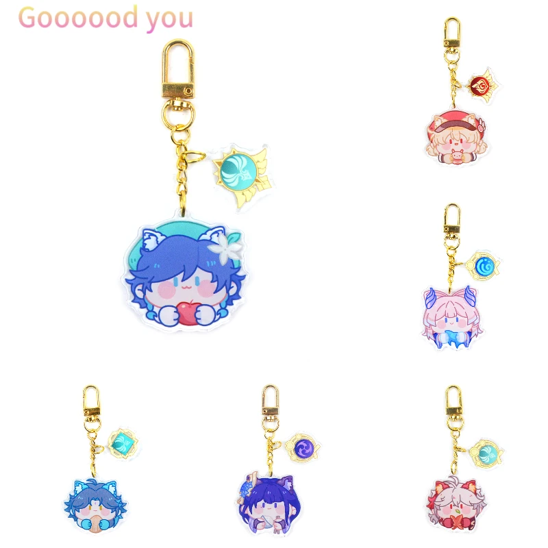 Anime Keychain Game Genshin Impact Key Chains Accessoires Cute Anime Figures Venti Hutao Xiao Hutao Trendy Bag Pendant Fans Gift
Anime Keychain Game Genshin Impact Key Chains Accessoires Cute Anime Figures Venti Hutao Xiao Hutao Trendy Bag Pendant Fans Gift