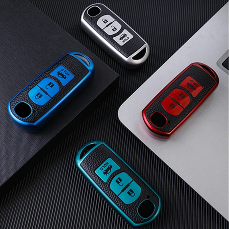 Leather TPU All-Inclusive Car Remote Key Cover Case Fob For Mazda 2 3 5 6 CX-3 CX-5 CX-7 CX-9 CX8 Speed Miata MX5 2016 2017 2018
Leather TPU All-Inclusive Car Remote Key Cover Case Fob For Mazda 2 3 5 6 CX-3 CX-5 CX-7 CX-9 CX8 Speed Miata MX5 2016 2017 2018