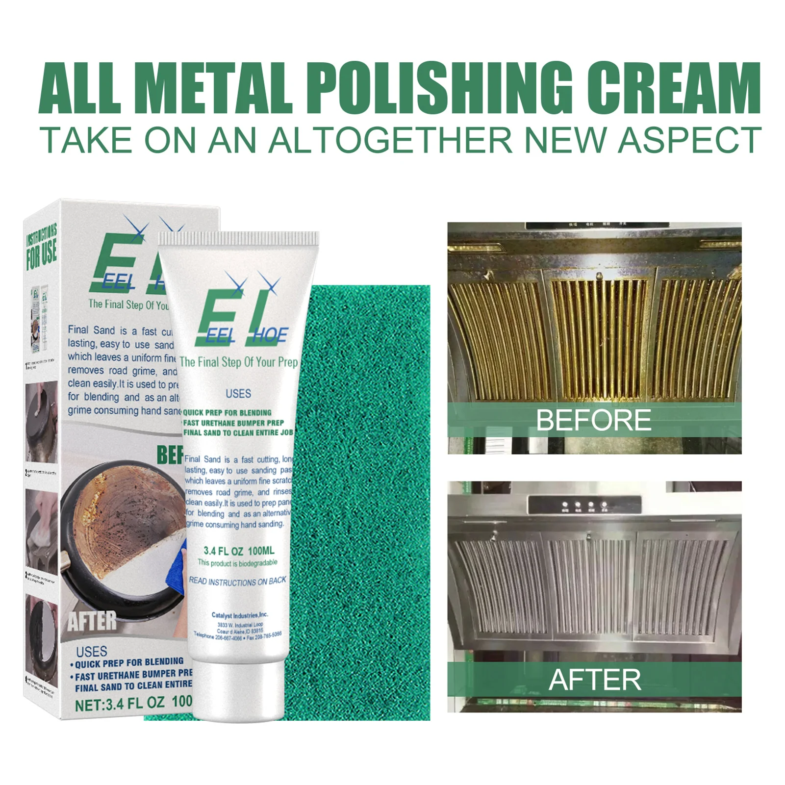100ml Metal Polishing Cream Knife Machine Polishing Wax Mirror Metal Steel Ceramic Watch Polishing Paste Rust Remover
100ml Metal Polishing Cream Knife Machine Polishing Wax Mirror Metal Steel Ceramic Watch Polishing Paste Rust Remover