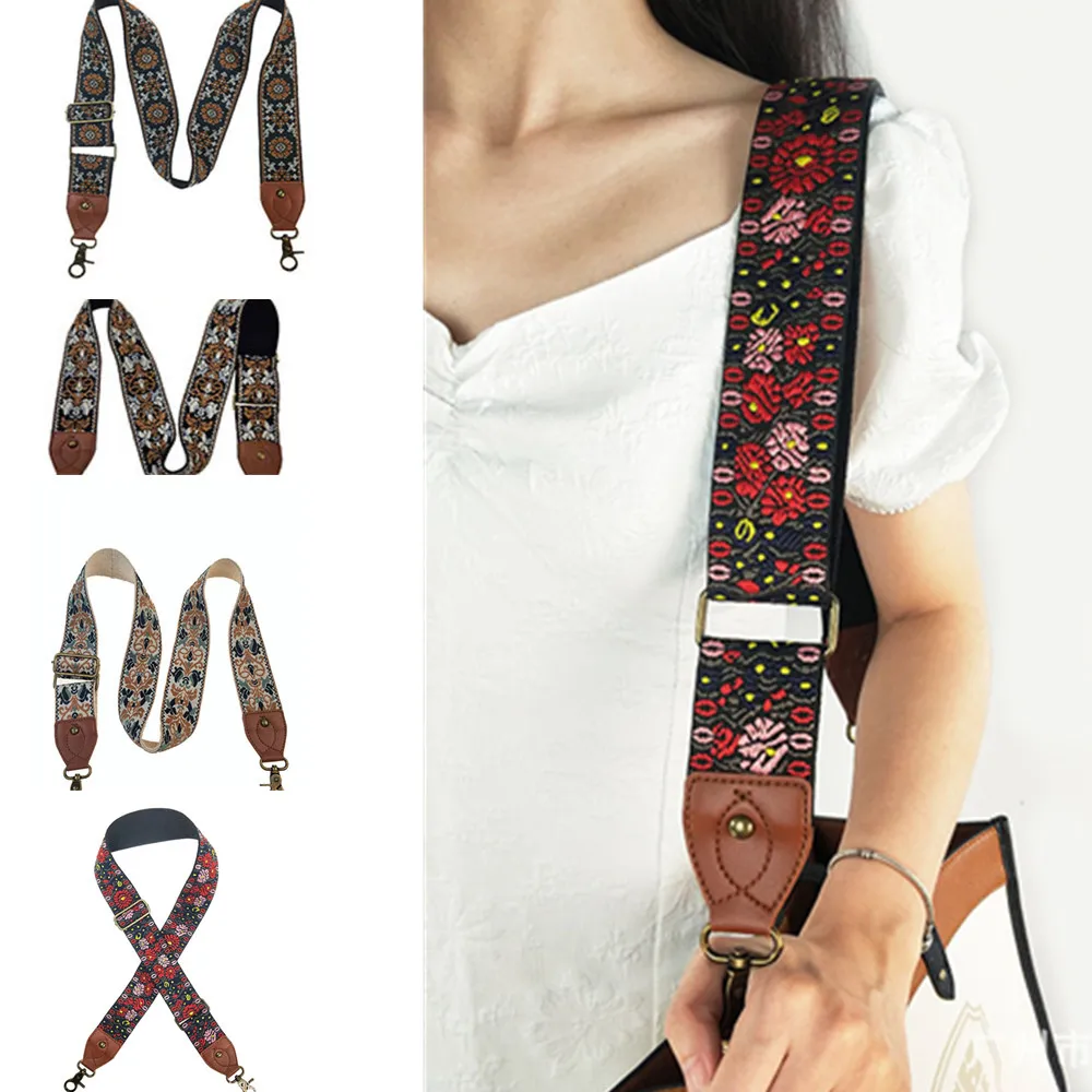 Wide Shoulder Strap for Ladies Purse Crossbody Bag Retro Ethnic Jacquard Embroidery Adjustable Replacement Belt Bag Accessories
Wide Shoulder Strap for Ladies Purse Crossbody Bag Retro Ethnic Jacquard Embroidery Adjustable Replacement Belt Bag Accessories