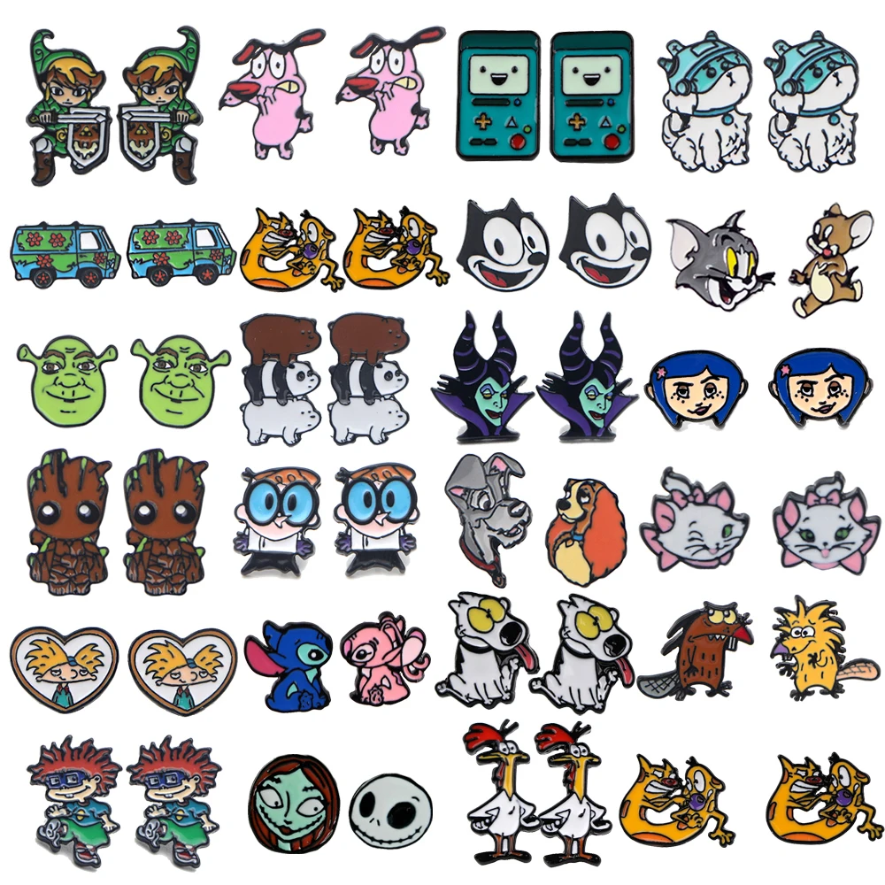 54 Styles Anime Cute Stainless Steel Piercing Ear Stud Earrings For Womans Enamel Earrings for Children Fashion Jewelry 2022 
54 Styles Anime Cute Stainless Steel Piercing Ear Stud Earrings For Womans Enamel Earrings for Children Fashion Jewelry 2022