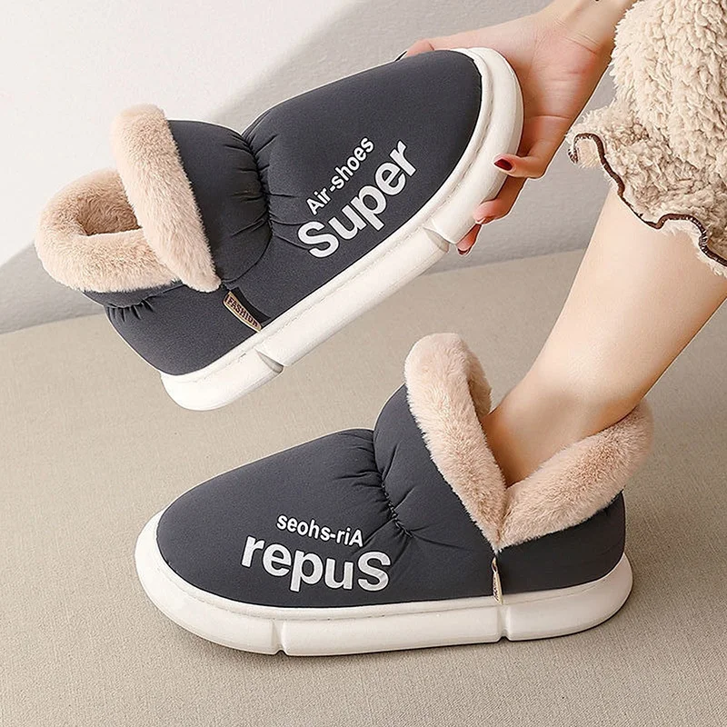 Winter Plush Home Slippers Men Women Thick Platform Footwear Warm Boots Non-Slip Slipper Outdoor indoor household Shoes
Winter Plush Home Slippers Men Women Thick Platform Footwear Warm Boots Non-Slip Slipper Outdoor indoor household Shoes
