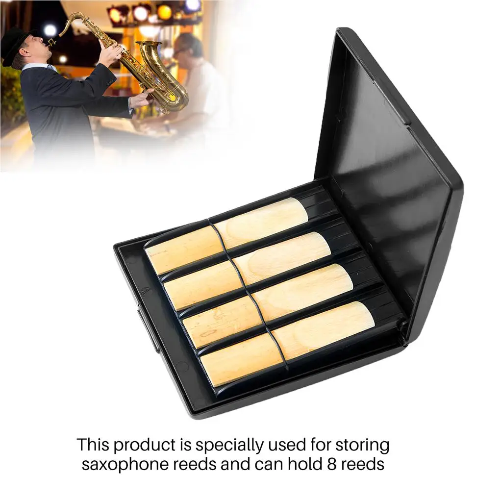 8 Grids Reed Storage Box Plastic Durable Reeds Case Wear-Resistant Reed Organizer Saxophone Reed Holder Performance 
8 Grids Reed Storage Box Plastic Durable Reeds Case Wear-Resistant Reed Organizer Saxophone Reed Holder Performance