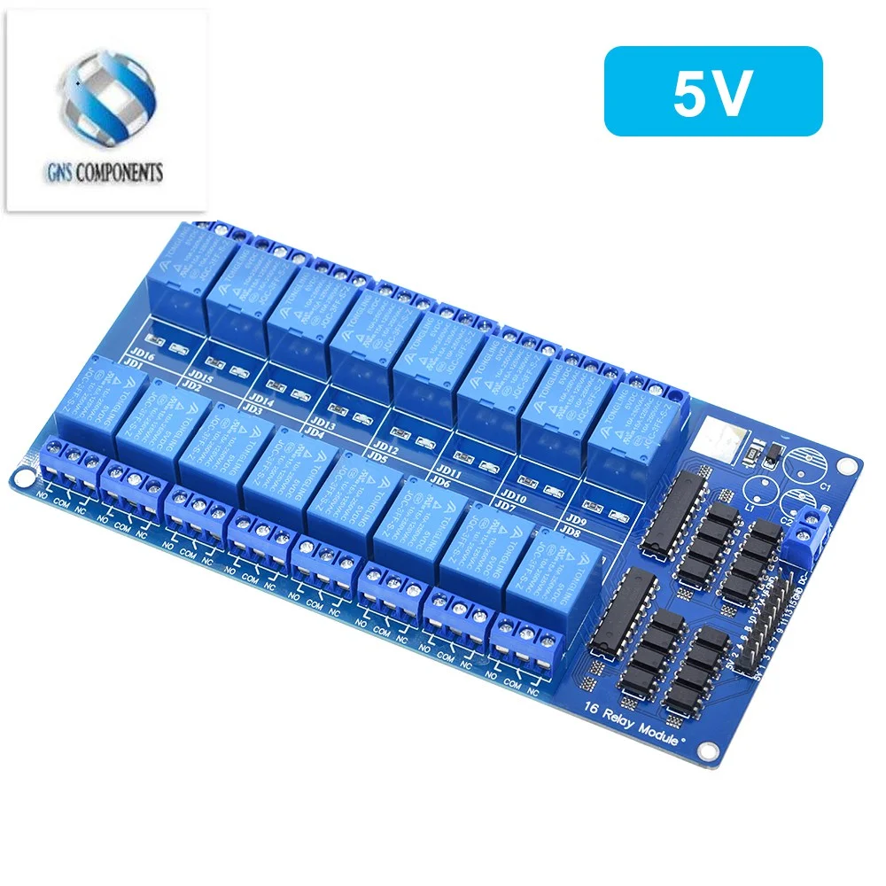 

1PCS 5V 12V 16 Channel Relay Module for arduino ARM PIC AVR DSP Electronic Relay Plate Belt optocoupler isolation 16 road