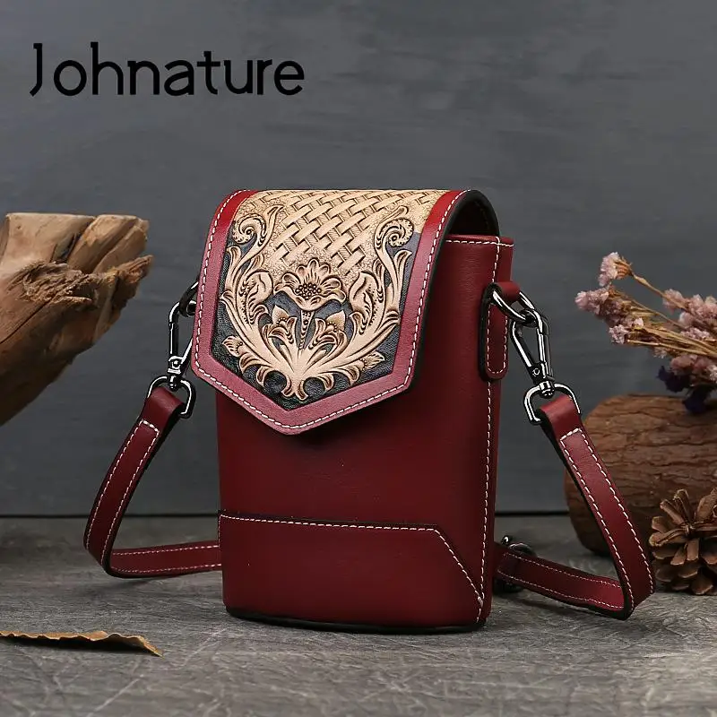 Johnature Vintage Handmade Genuine Leather Carving Mobile Phone Bag Women 2022 New Vintage Small Shoulder & Crossbody Bags
Johnature Vintage Handmade Genuine Leather Carving Mobile Phone Bag Women 2022 New Vintage Small Shoulder & Crossbody Bags
