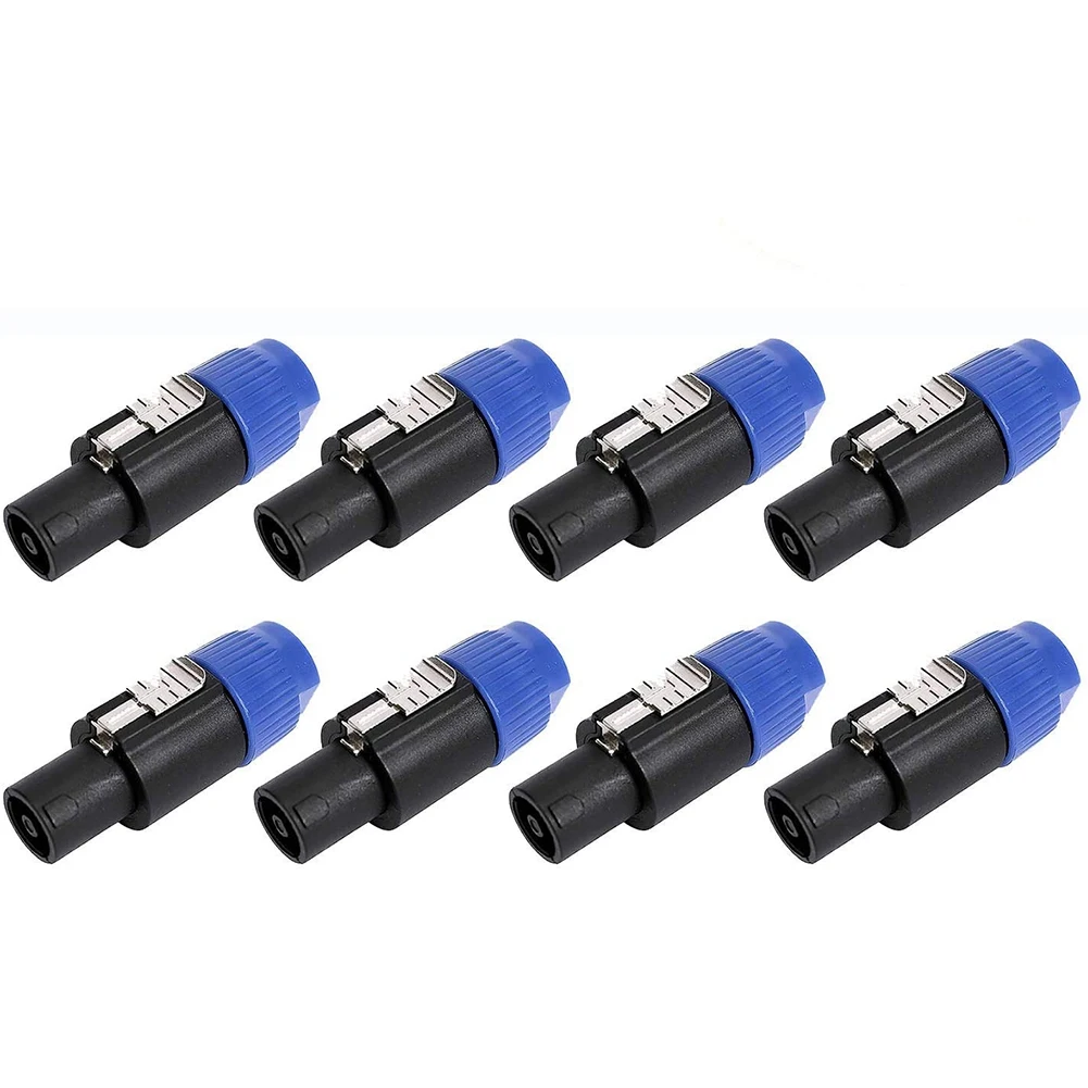 8 Pack Audio Cable Adapter Connectors, 4 Pole Audio Speaker Plug Twist Lock Compatiable with Speakon NL4FC, NL4FX, NLT4X
8 Pack Audio Cable Adapter Connectors, 4 Pole Audio Speaker Plug Twist Lock Compatiable with Speakon NL4FC, NL4FX, NLT4X
