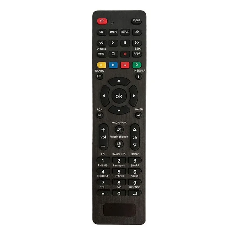 

RC-G008 Universal Remote Control for Samsung Sanyo LG Sony Philips Panasonic Sharp Toshiba Hitachi Vizio TCL JVC Hisence