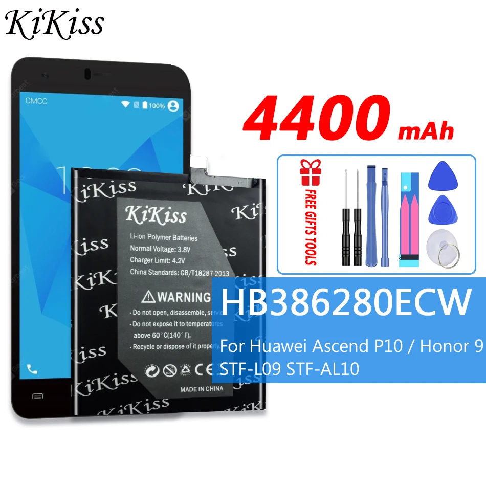 4400mAh HB386280ECW Battery For Huawei Ascend P10/Honor 9 Honor9 STF-L09 STF-AL10 Mobile Phone High Capacity Battery For Hua wei
4400mAh HB386280ECW Battery For Huawei Ascend P10/Honor 9 Honor9 STF-L09 STF-AL10 Mobile Phone High Capacity Battery For Hua wei