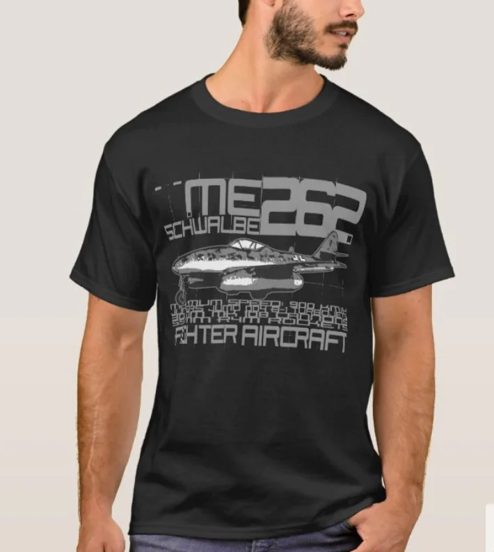 Me 262 Schwalbe "Swallow" Jet-powered Fighter Aircraft T-Shirt. Summer Cotton Short Sleeve O-Neck Mens T Shirt New S-3XL
Me 262 Schwalbe "Swallow" Jet-powered Fighter Aircraft T-Shirt. Summer Cotton Short Sleeve O-Neck Mens T Shirt New S-3XL