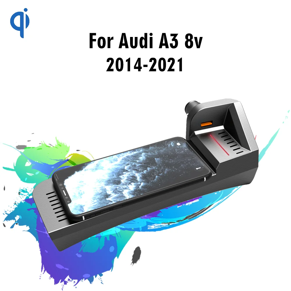 Qi Car Wireless Charger For Audi A3 8v 2014-2021Interior Cigarette Lighter Modification Accessories Mobile Phone Fast Charging
Qi Car Wireless Charger For Audi A3 8v 2014-2021Interior Cigarette Lighter Modification Accessories Mobile Phone Fast Charging