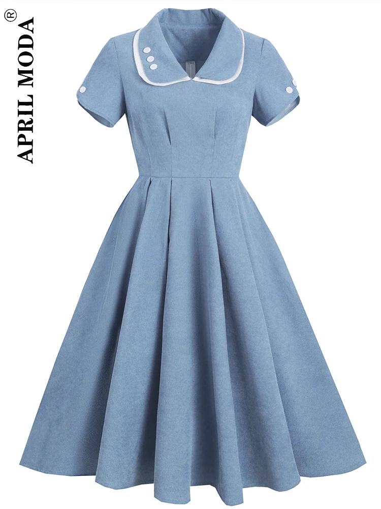 Corduroy Summer Pin Up Swing Tunic Dress 50s 60s Solid Robe De Cocktail Turn Down Collar Casual Rockabilly Dresses With Pocket
Corduroy Summer Pin Up Swing Tunic Dress 50s 60s Solid Robe De Cocktail Turn Down Collar Casual Rockabilly Dresses With Pocket