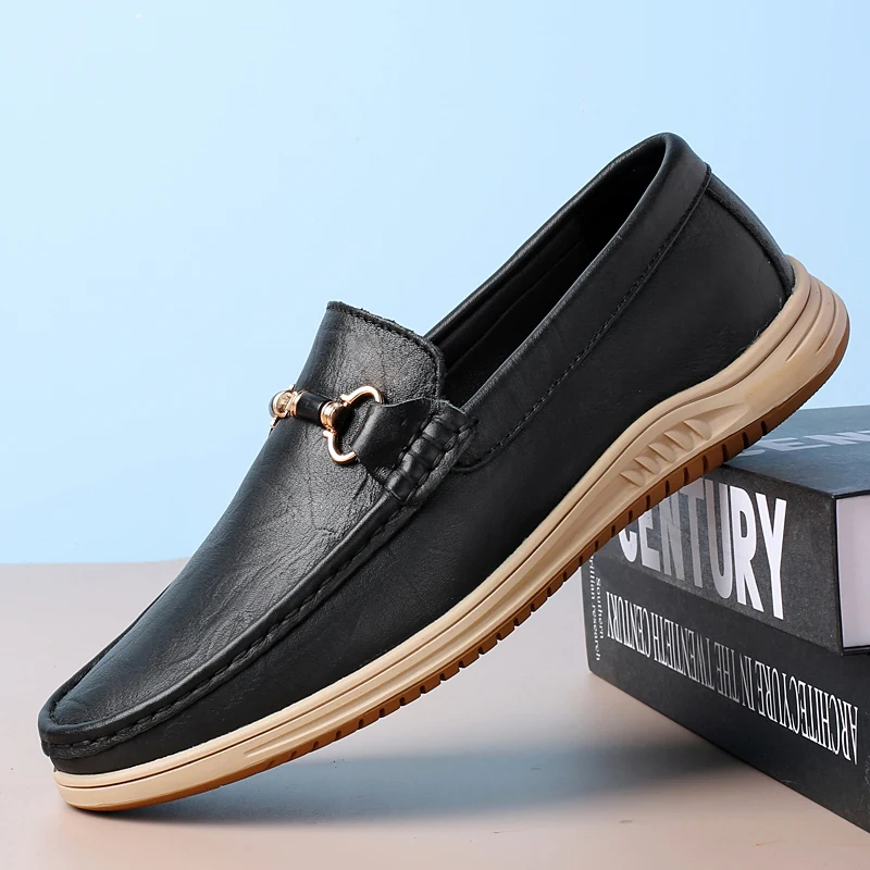 Elegant Men Boat Shoes Genuine Leather Fashion Loafers Men Slip-On Gentlemen's Mens Shoes Office Shoes Flat Casual Leather Shoes
Elegant Men Boat Shoes Genuine Leather Fashion Loafers Men Slip-On Gentlemen's Mens Shoes Office Shoes Flat Casual Leather Shoes