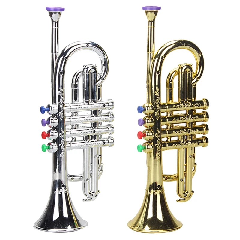 -Trumpet 4 Tones 4 Colored Keys Simulation Play Mini Musical Wind Instruments For Children Birthday Party Toy
-Trumpet 4 Tones 4 Colored Keys Simulation Play Mini Musical Wind Instruments For Children Birthday Party Toy