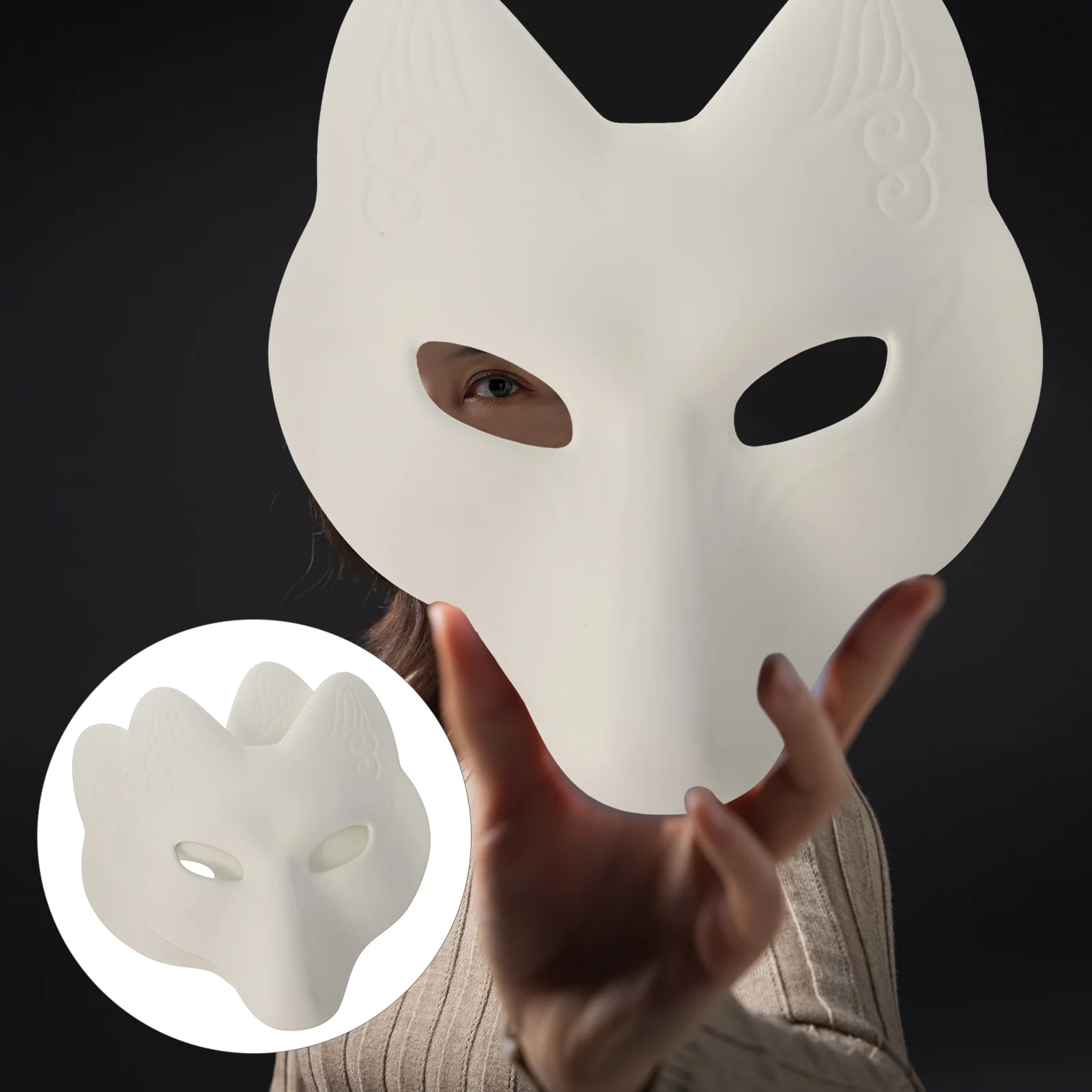 2 Pcs Adult Halloween Costume DIY Fox Mask Unpainted Blank Crafts Party Decoration White Man
2 Pcs Adult Halloween Costume DIY Fox Mask Unpainted Blank Crafts Party Decoration White Man