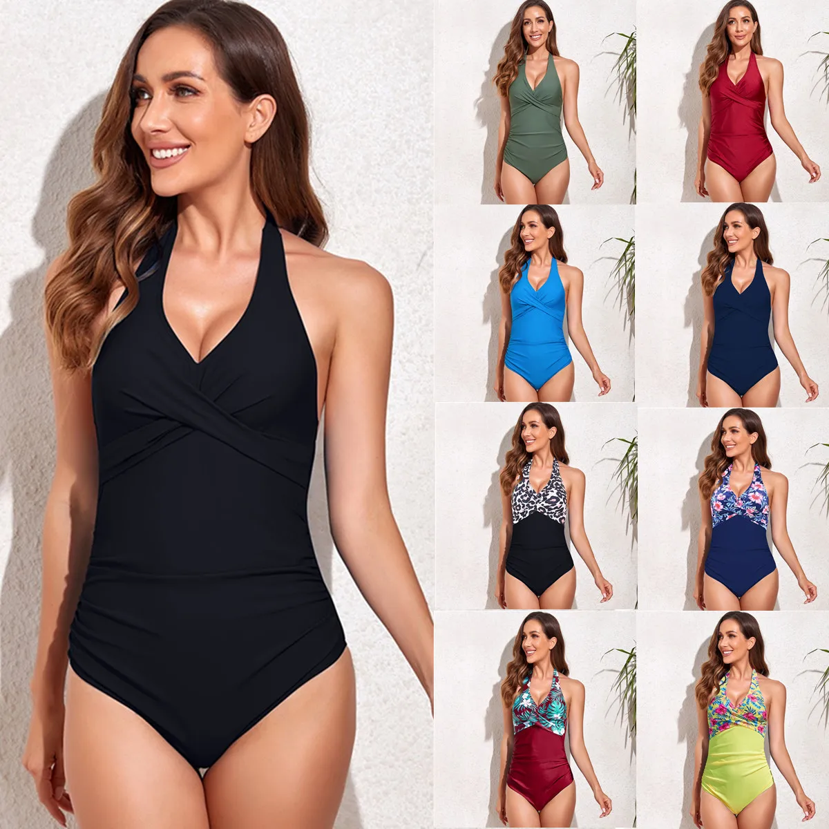 Floral Deep V-neck One-piece Swimsuit Women Sexy Beachwear Solid Swimwear 2022 New Brazilian Female Beach Bodysuit Bathing Suits
Floral Deep V-neck One-piece Swimsuit Women Sexy Beachwear Solid Swimwear 2022 New Brazilian Female Beach Bodysuit Bathing Suits