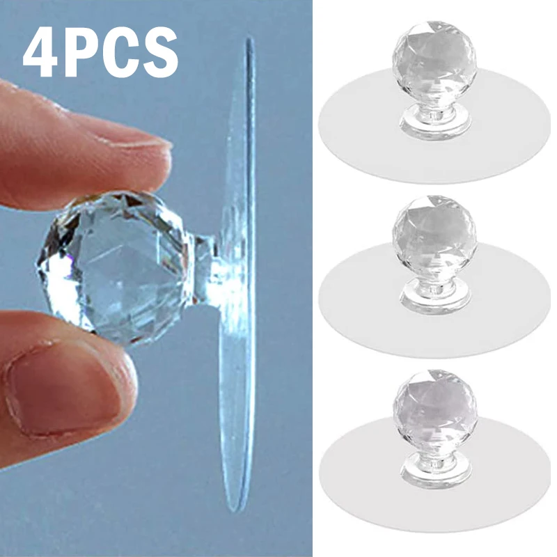 4Pcs Punch-free Drawer Handle Crystal Transparent Self-Adhesive Acrylic Knobs Cabinet Wardrobe Furniture Pulls Handles Hooks
4Pcs Punch-free Drawer Handle Crystal Transparent Self-Adhesive Acrylic Knobs Cabinet Wardrobe Furniture Pulls Handles Hooks