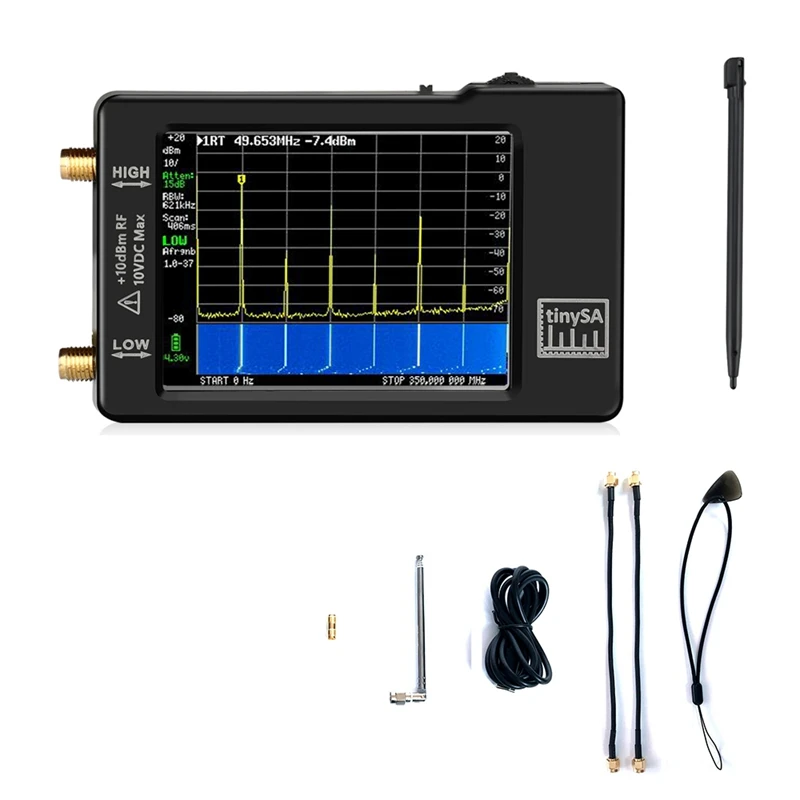 Hot Upgraded Hand Spectrum Analyzer Tinysa 2.8In Display 100Khz-960Mhz With ESD Proteced Version V0.3.1 E Spectrum Analyzers
Hot Upgraded Hand Spectrum Analyzer Tinysa 2.8In Display 100Khz-960Mhz With ESD Proteced Version V0.3.1 E Spectrum Analyzers