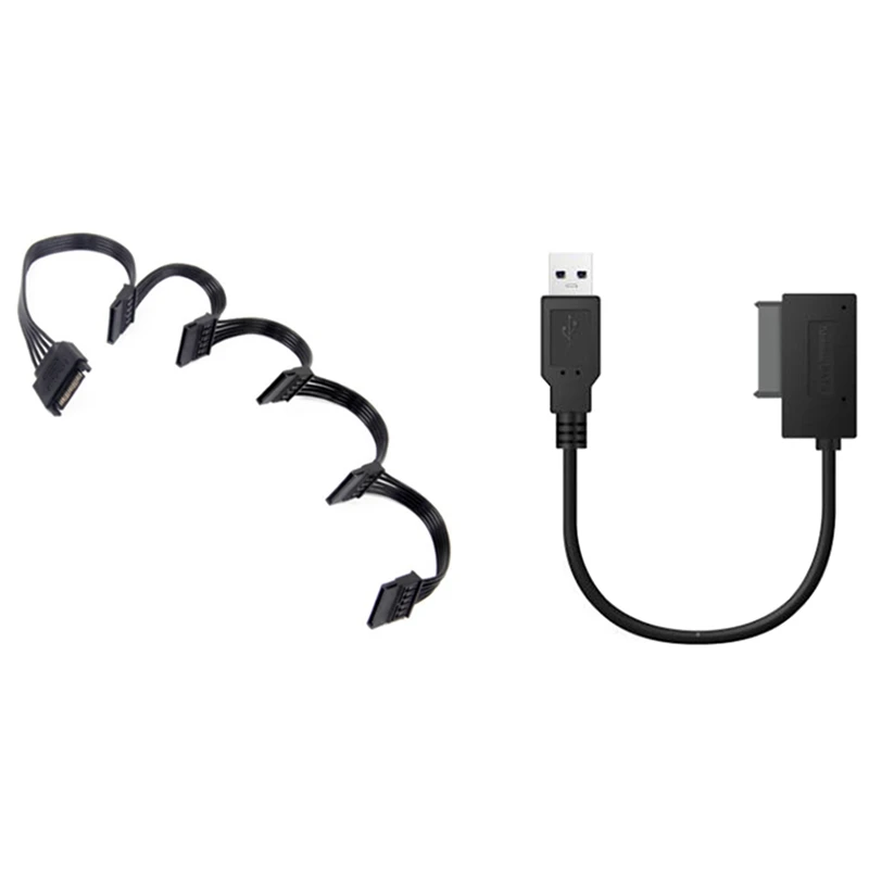 1 Pcs 15 Pin SATA Power Extension Hard Drive Cable & 1 Pcs USB Adapter PC 6P+7P CD DVD Rom SATA to USB 2.0 Converter
1 Pcs 15 Pin SATA Power Extension Hard Drive Cable & 1 Pcs USB Adapter PC 6P+7P CD DVD Rom SATA to USB 2.0 Converter