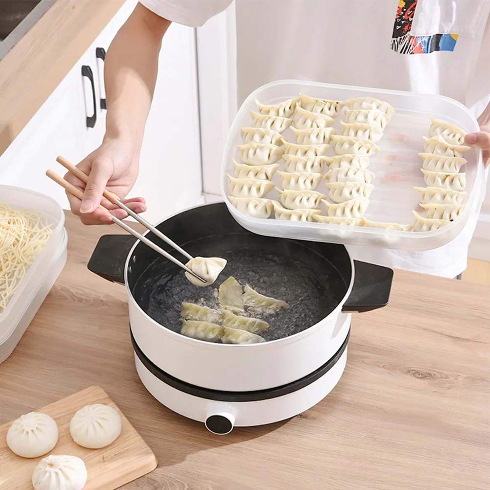 Multi-Layer Dumpling Box Refrigerator Food Storage Case Container Box With Lid Keep-fresh Storage Box Holder Kitchen Organizer
Multi-Layer Dumpling Box Refrigerator Food Storage Case Container Box With Lid Keep-fresh Storage Box Holder Kitchen Organizer