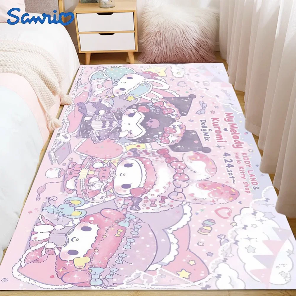 Cartoon Carpet Kawaii Sanrio My Melody Cinnamoroll Kuromi Bedside Blanket Mat Porch Mat Golden Velvet Children Room Decoration
Cartoon Carpet Kawaii Sanrio My Melody Cinnamoroll Kuromi Bedside Blanket Mat Porch Mat Golden Velvet Children Room Decoration
