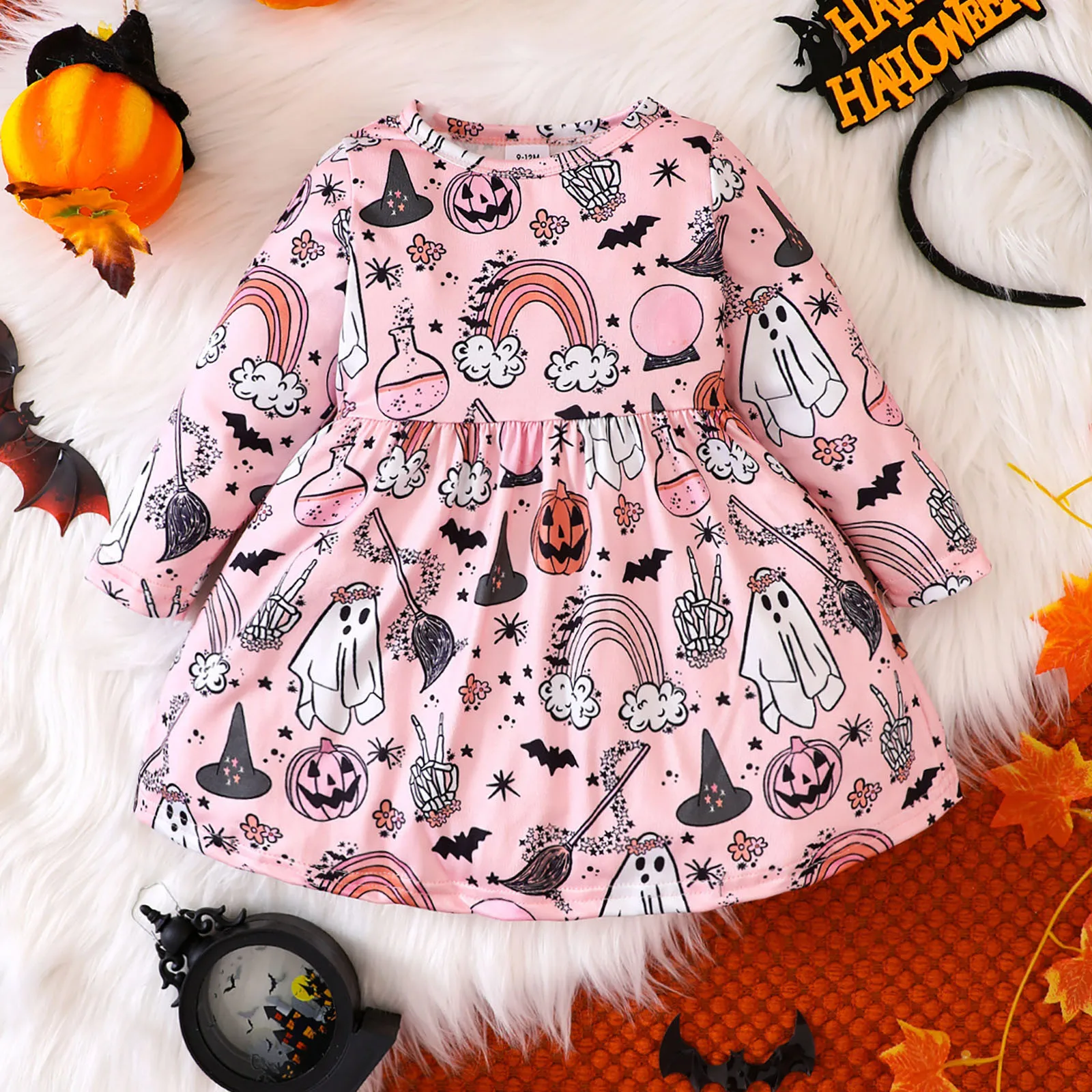 Toddler Girls Autumn Dress Long Sleeve Halloween Pumpkin Prints Princess Dress Party Cosplay Ghost Clothing Kids Clothes Vestido
Toddler Girls Autumn Dress Long Sleeve Halloween Pumpkin Prints Princess Dress Party Cosplay Ghost Clothing Kids Clothes Vestido
