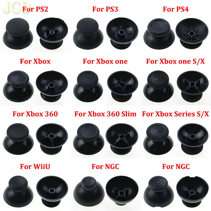 

JCD 1pcs Analog Joystick Thumb Stick Grip Cap For PS2 PS3 PS4 Pro Slim PS5 Xbox One 360 Series S X WiiU NGC Gamepad Controller