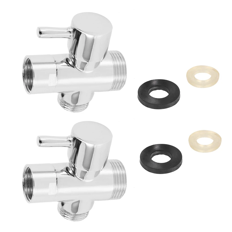 2X SOLID Diverter 3-Way Diverter Valve All 1/2 Inch IPS Shower System Spare Part, Copper Chrome Plating 
2X SOLID Diverter 3-Way Diverter Valve All 1/2 Inch IPS Shower System Spare Part, Copper Chrome Plating