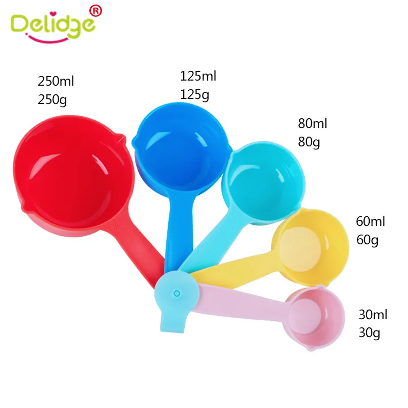 5pcs/set Measuring Cups Colorful Plastic (30/ 60 / 80/ 125/ 250ml) Measure Cups Seasoning Set Kitchen Cake Baking Tools
5pcs/set Measuring Cups Colorful Plastic (30/ 60 / 80/ 125/ 250ml) Measure Cups Seasoning Set Kitchen Cake Baking Tools