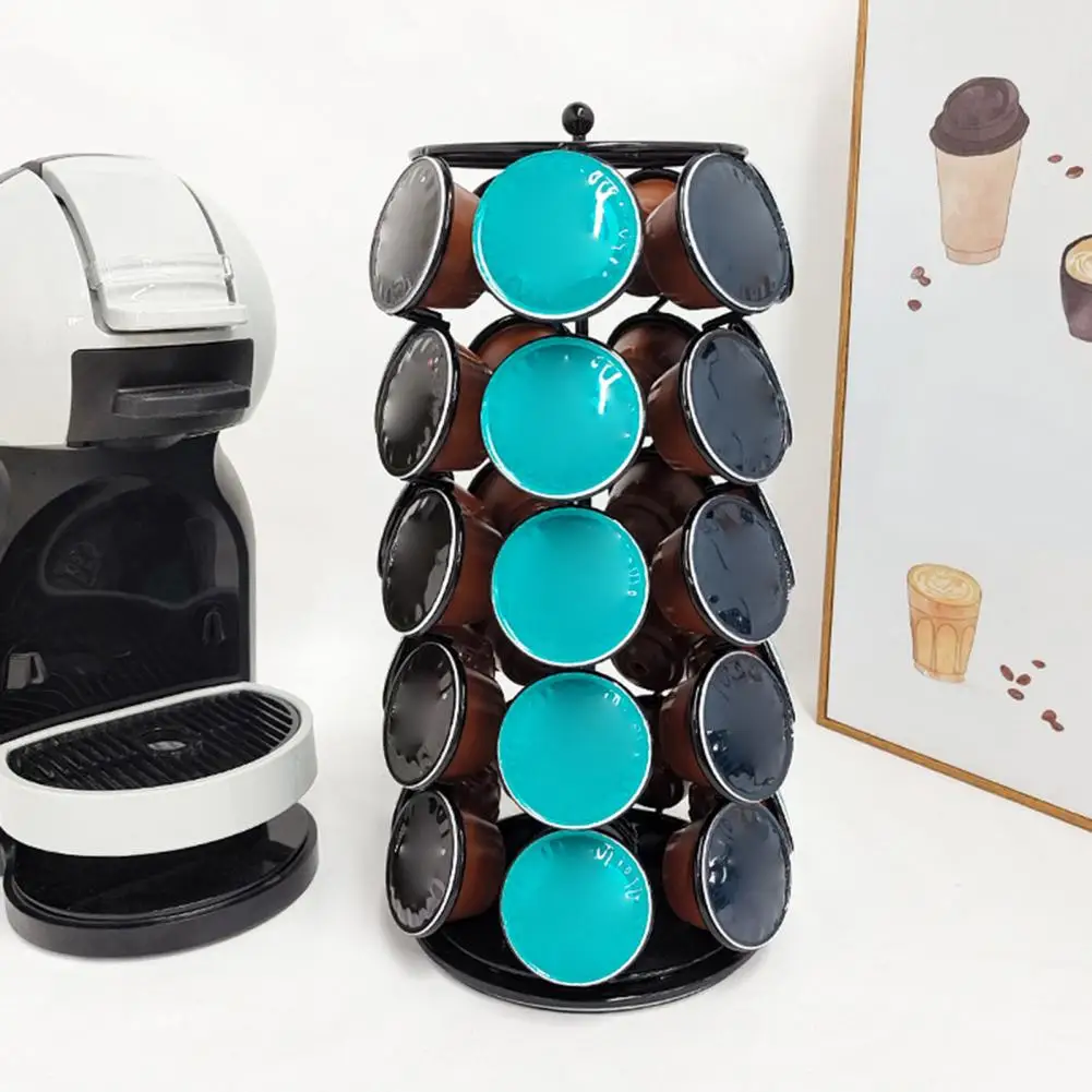 35 Holes Coffee Capsule Rack Large Capacity 360 Degree Rotation Tower Shape Coffee Capsules Cup Storage Revolving Rack Daily Use
35 Holes Coffee Capsule Rack Large Capacity 360 Degree Rotation Tower Shape Coffee Capsules Cup Storage Revolving Rack Daily Use