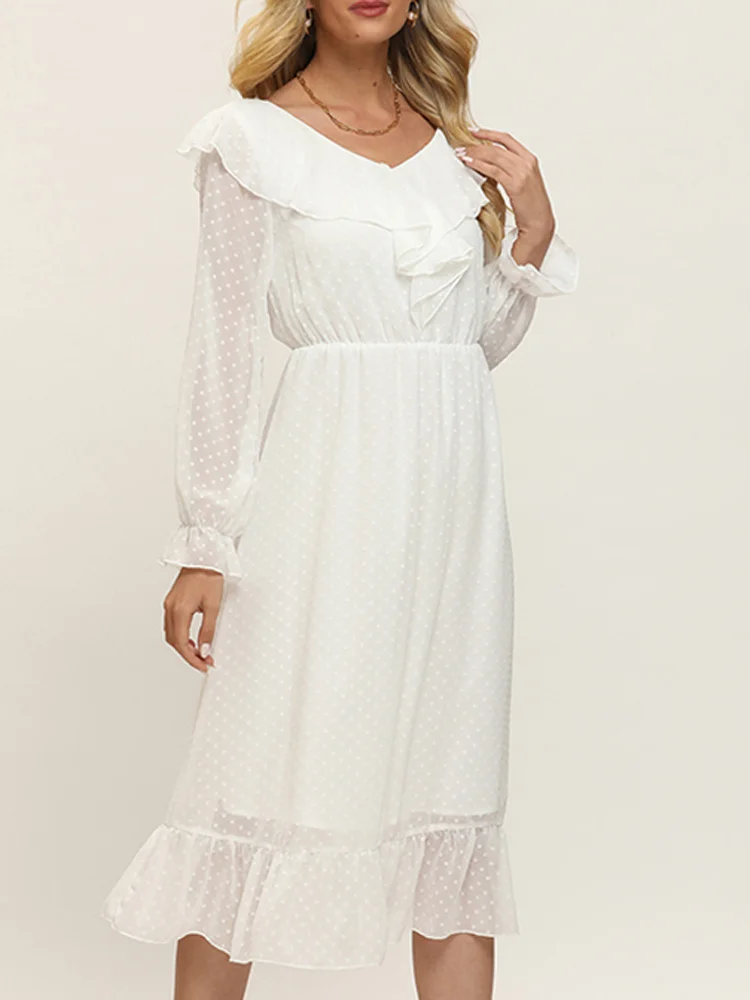 2022 Fashion Autumn Women Solid Color Chiffon Long Dresses Bohemian Style V-neck Beach Maxi Sundress For Female Boho Vestidos De
2022 Fashion Autumn Women Solid Color Chiffon Long Dresses Bohemian Style V-neck Beach Maxi Sundress For Female Boho Vestidos De