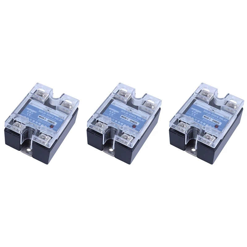 Однофазное твердотельное реле 3X MGR-1 D4825 SSR 25A DC 3-32 V AC 24-480 V
Однофазное твердотельное реле 3X MGR-1 D4825 SSR 25A DC 3-32 V AC 24-480 V