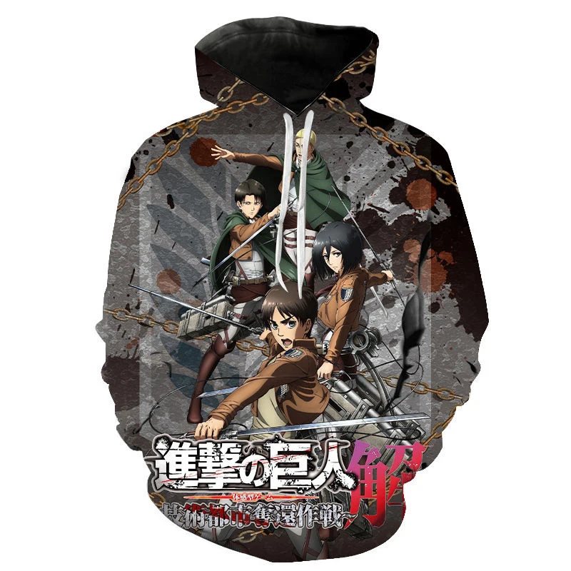 Hoodies Men Women Children Attack On Titan Sweatshirts 3D Printed Pullover Long Sleeve Streetwear Casual Boy Girl Kids Tops
Hoodies Men Women Children Attack On Titan Sweatshirts 3D Printed Pullover Long Sleeve Streetwear Casual Boy Girl Kids Tops