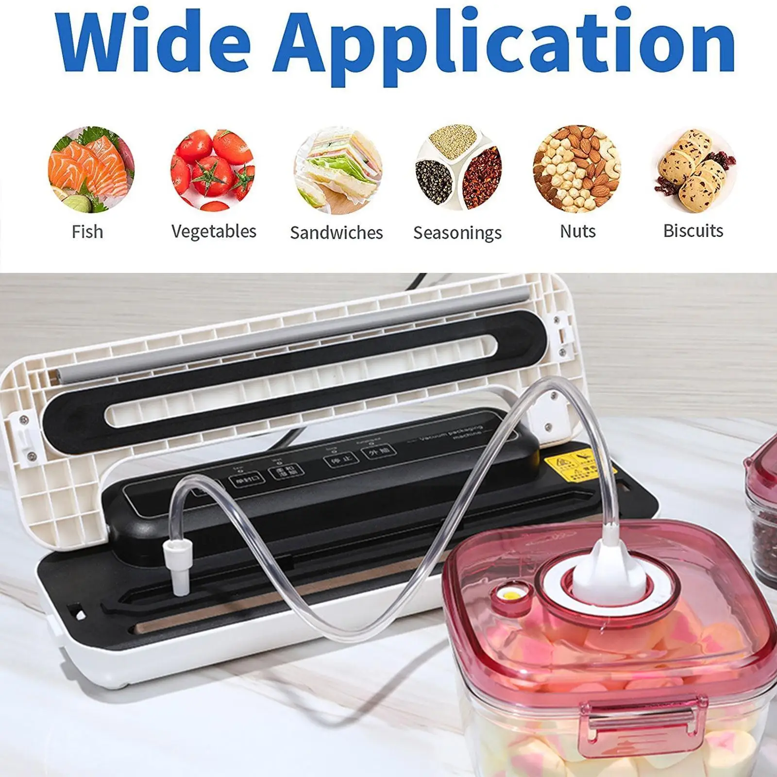 Household Food Vacuum Sealer Packaging Machine Sous Vide Bags Vacuum Packaging Packer Vacuum Bags for Food Storage I0A5
Household Food Vacuum Sealer Packaging Machine Sous Vide Bags Vacuum Packaging Packer Vacuum Bags for Food Storage I0A5