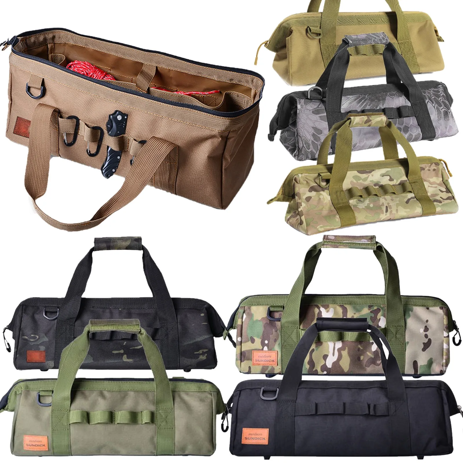 Portable Camping Tool Storage Bag Portable Tent Ground Nail Bag Camouflage Waterproof Outdoor Camping Multifunctional Handbag
Portable Camping Tool Storage Bag Portable Tent Ground Nail Bag Camouflage Waterproof Outdoor Camping Multifunctional Handbag
