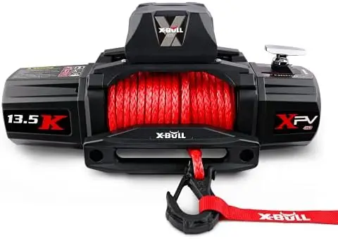 Winch-13500 lb. Load Capacity Winch Kit 12V Synthetic Rope,Waterproof IP67 Winch with Hawse Fairlead, with Wireless Handheld R
Winch-13500 lb. Load Capacity Winch Kit 12V Synthetic Rope,Waterproof IP67 Winch with Hawse Fairlead, with Wireless Handheld R