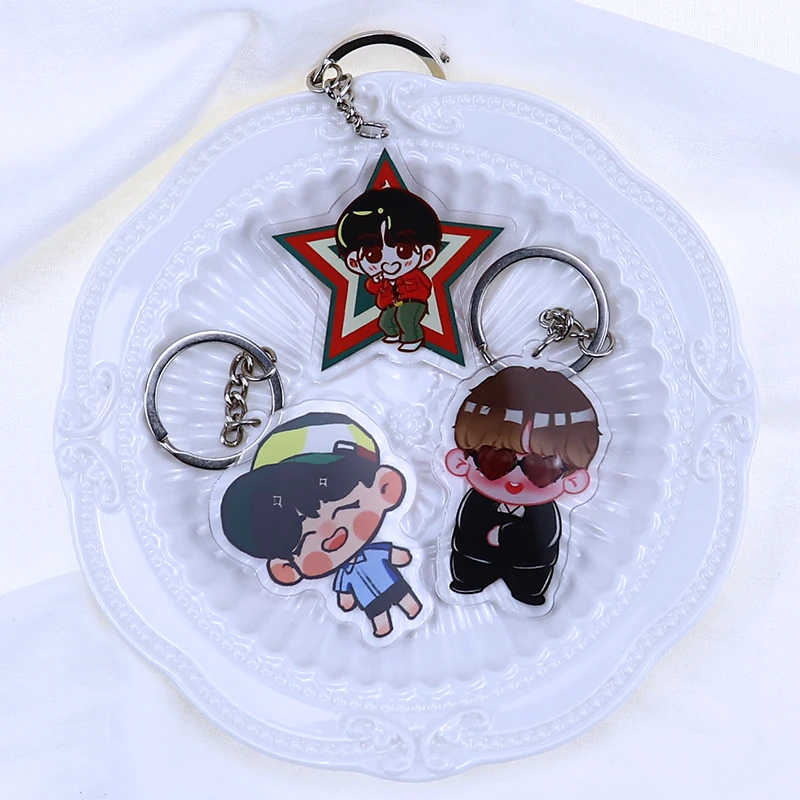 1 Pcs KPOP Bangtan Boys Cartoon Doll Print Acrylic Keychains Key Ring J-HOPE Pendant Girl Gift Periphera Fans Collection
1 Pcs KPOP Bangtan Boys Cartoon Doll Print Acrylic Keychains Key Ring J-HOPE Pendant Girl Gift Periphera Fans Collection
