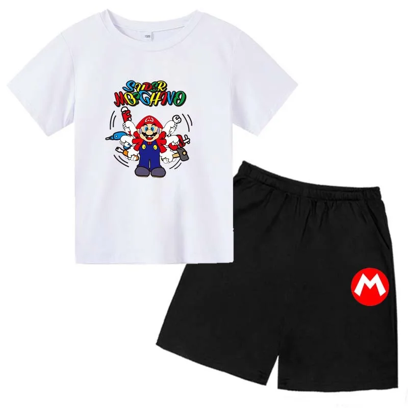 T-shirt Set Cotton Fashion Children's Clothing Boy Girl Short Sleeves + Shorts Print Retro Harajuku Kids 2 Pieces Age Range Fit
T-shirt Set Cotton Fashion Children's Clothing Boy Girl Short Sleeves + Shorts Print Retro Harajuku Kids 2 Pieces Age Range Fit